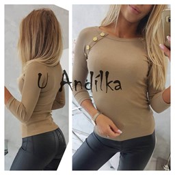 Zobrazit podrobnosti pro Nádherná capuccino elegantní blůzka
 Obrázek Nádherná capuccino elegantní blůzka