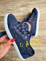 Zobrazit podrobnosti pro Navy tenisky s krajkou
 Obrázek Navy tenisky s krajkou