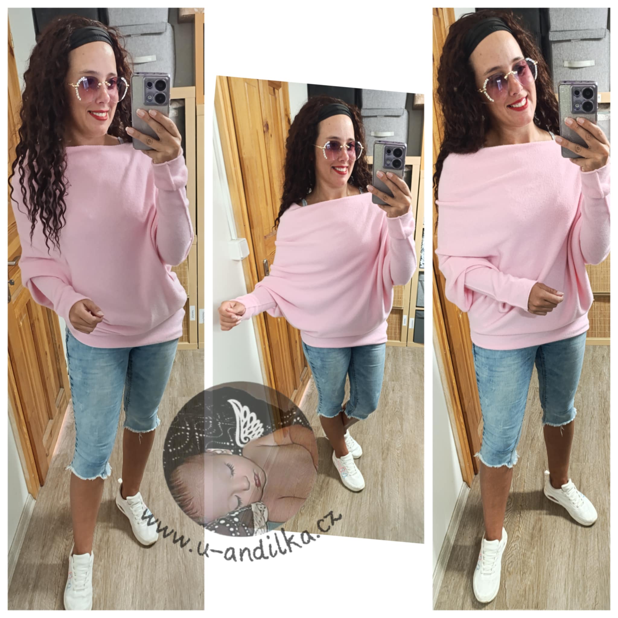 Obrázek  Božský asymetrický svetr Pink
