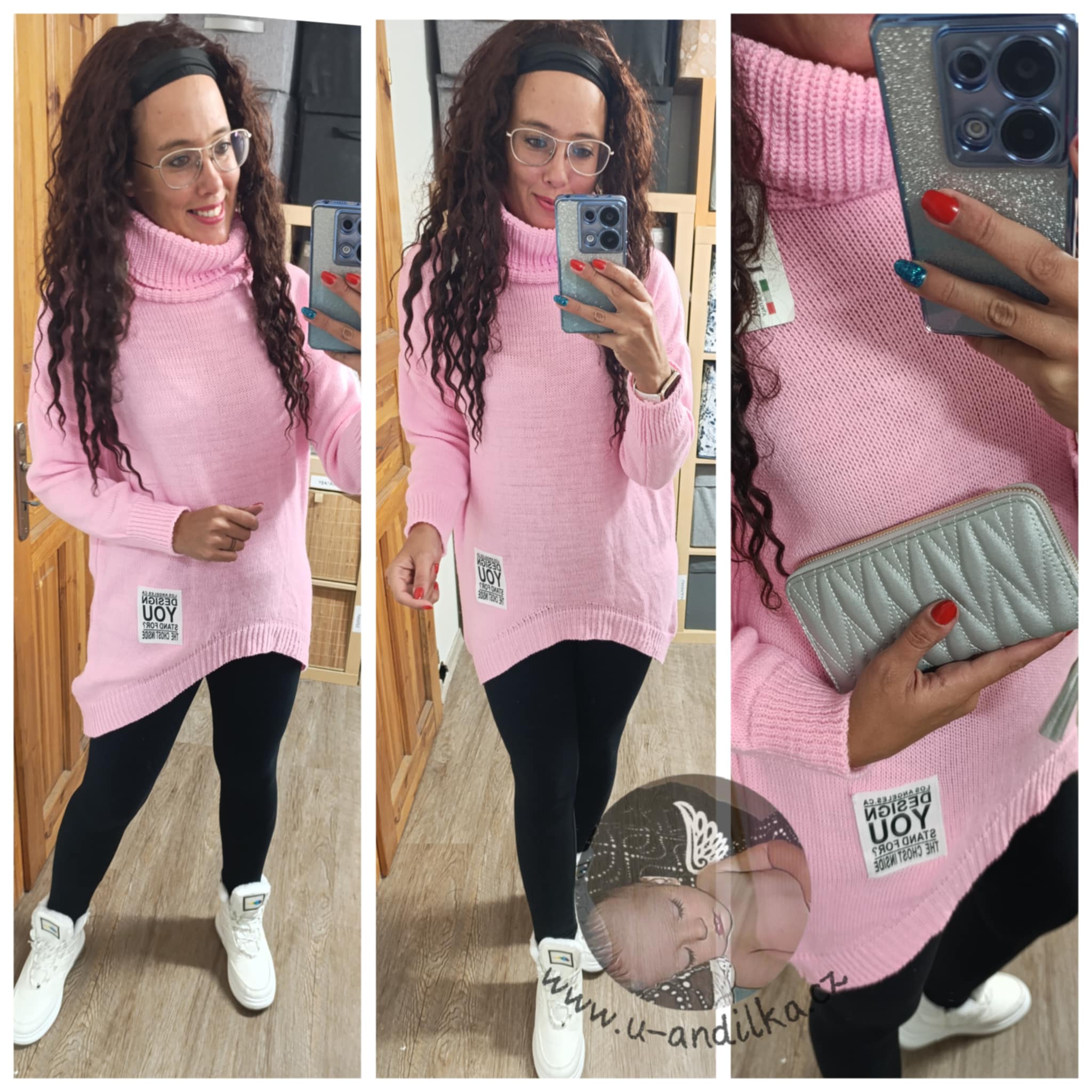 Obrázek Nádherný svetr Nášivka Design
