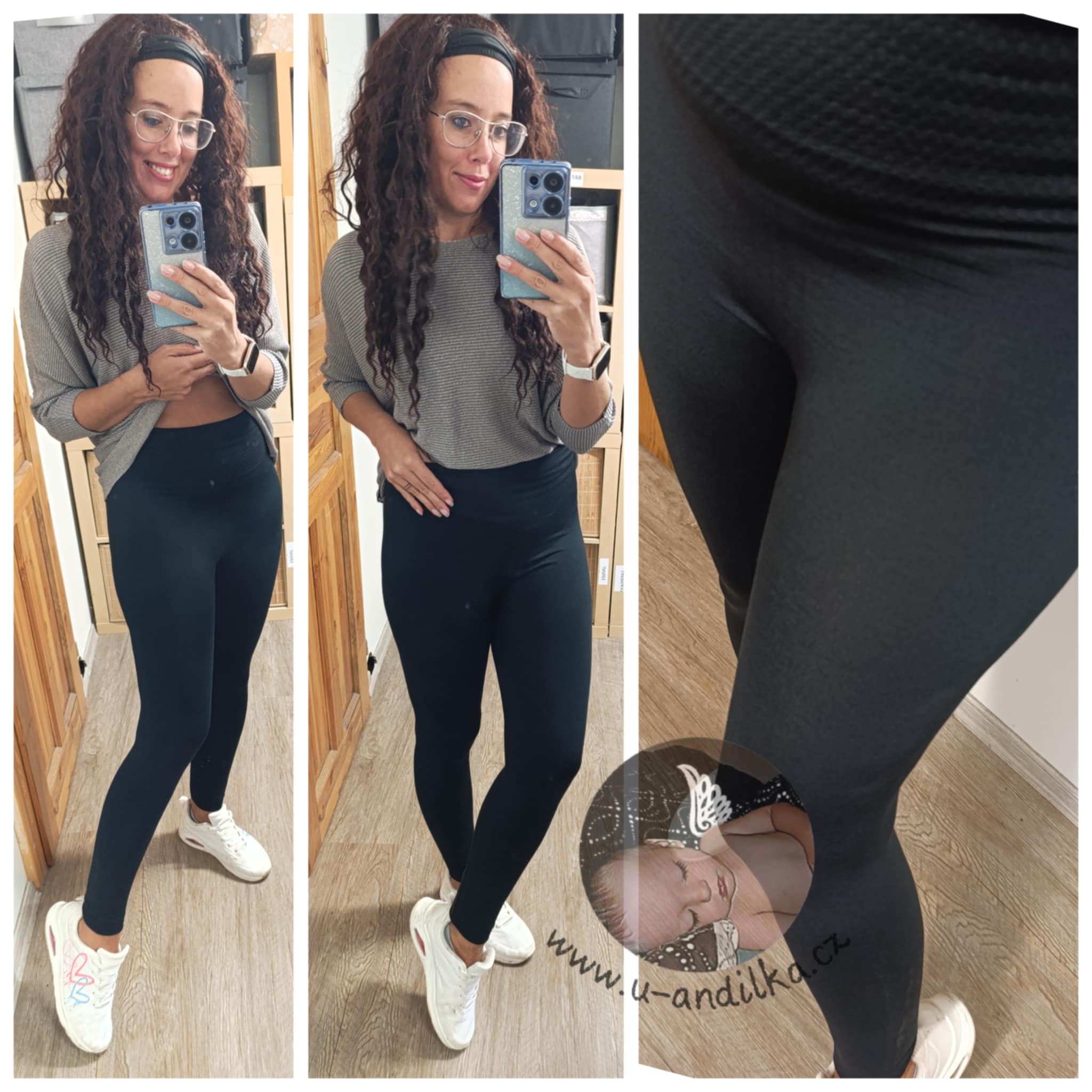 Obrázek Extra pružné BEZEŠVÉ thermo leginy
