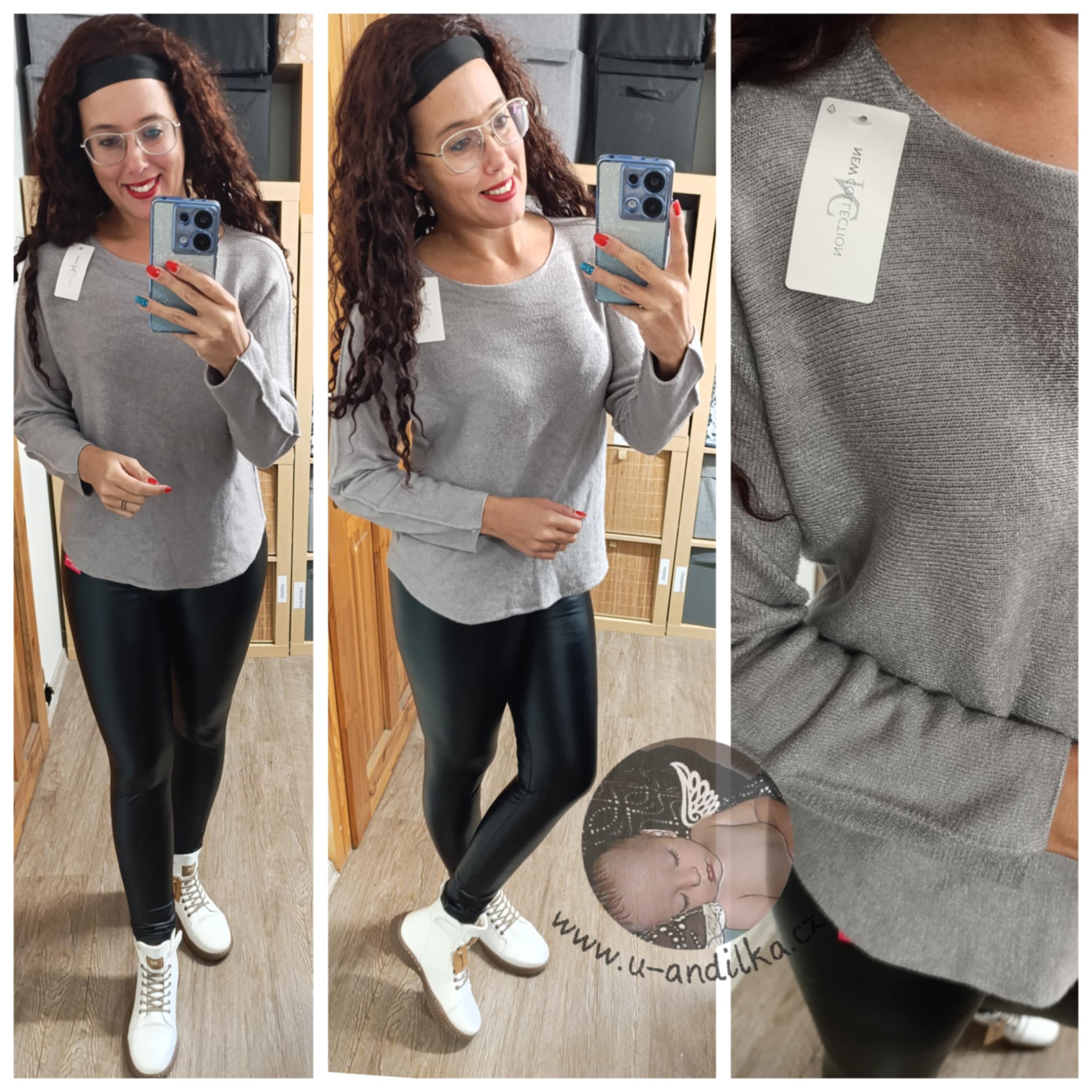 Obrázek Svetřík s kulatým výstřihem
