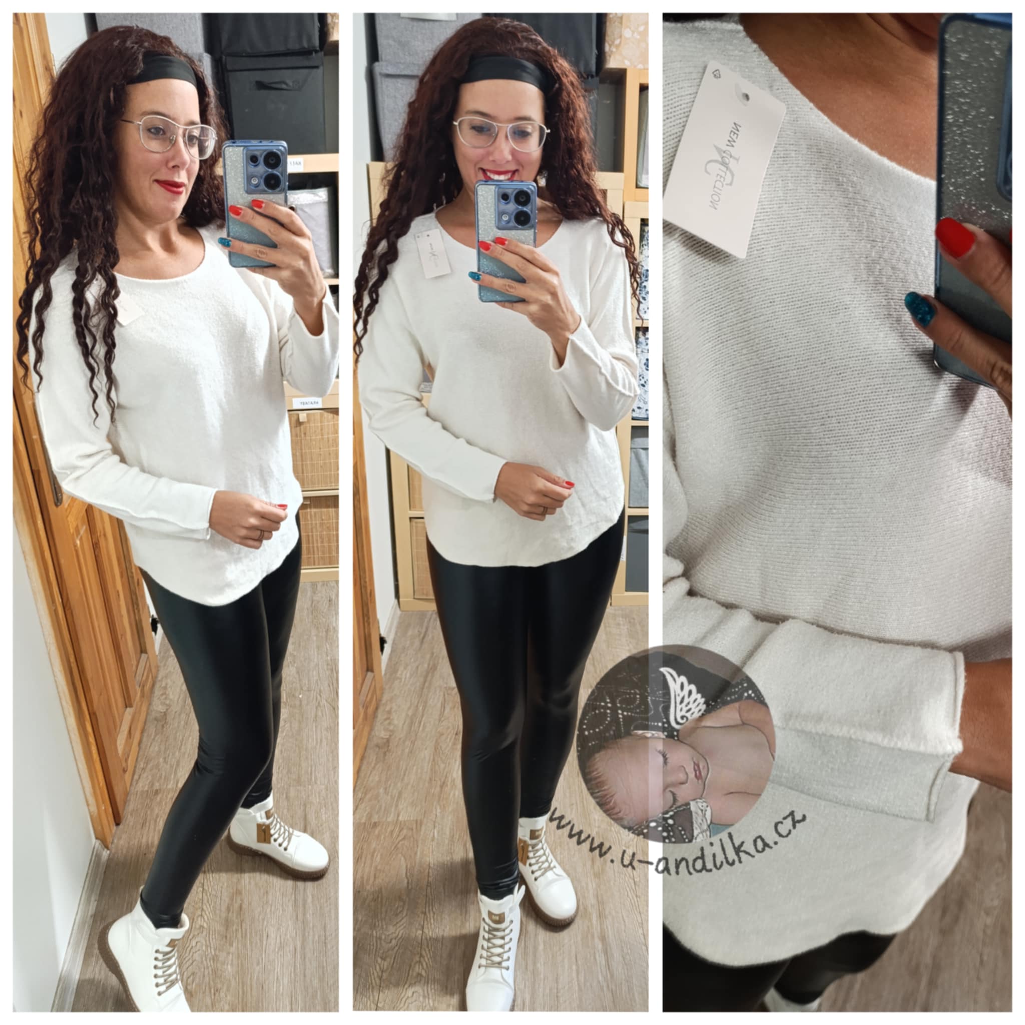 Obrázek Svetřík s kulatým výstřihem
