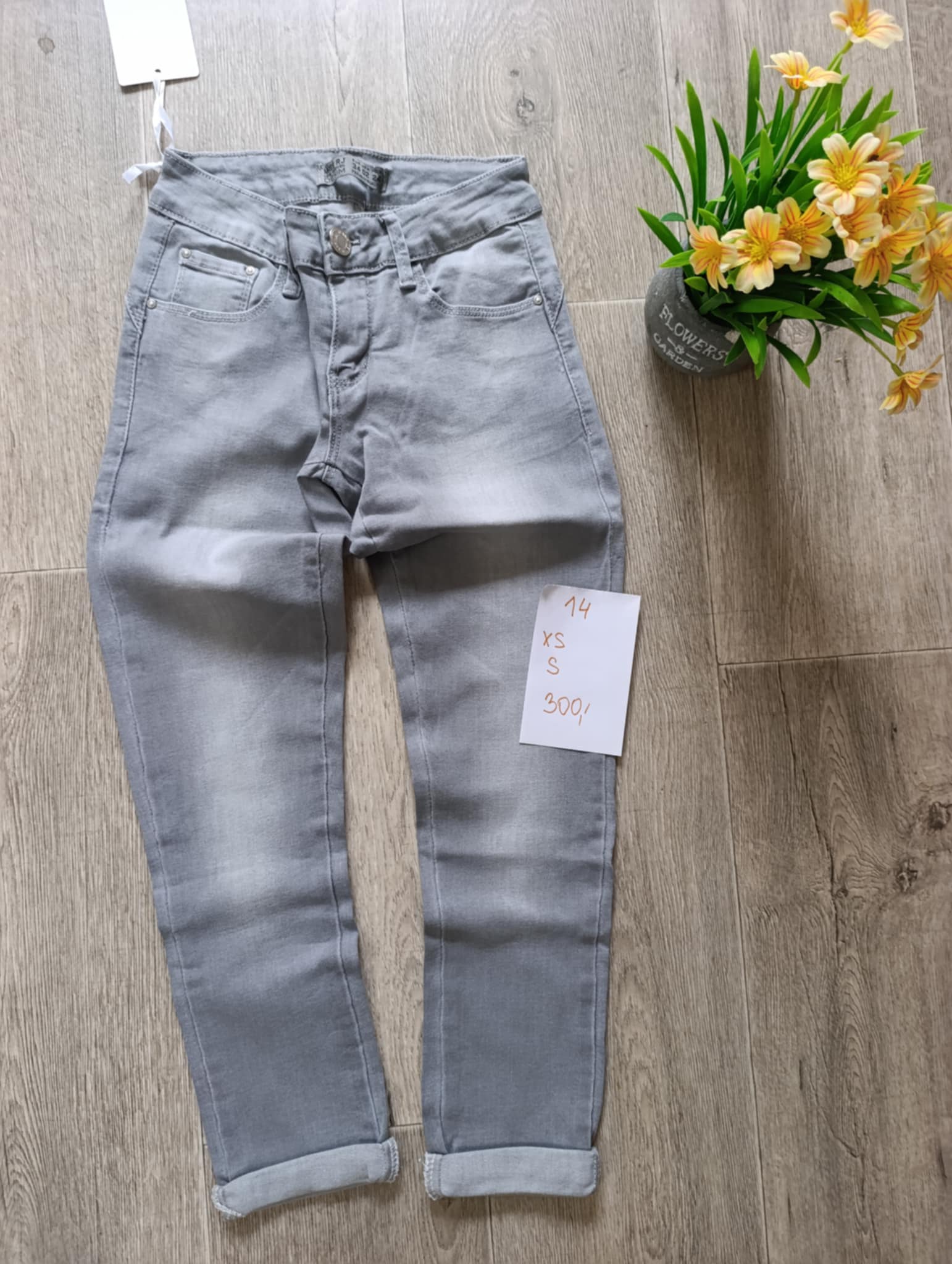 Obrázek Šedé 7/8 džíny
