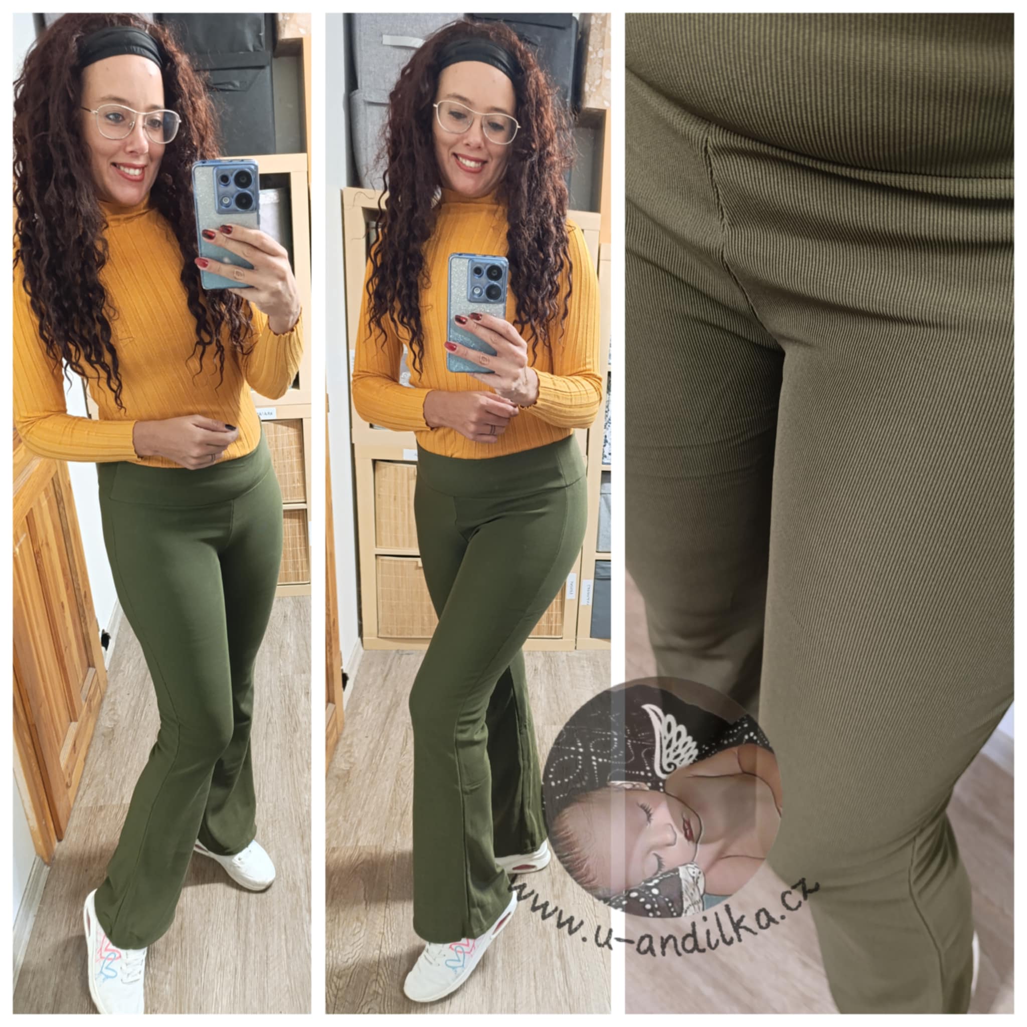 Obrázek Zateplené kalhoty do zvonu
