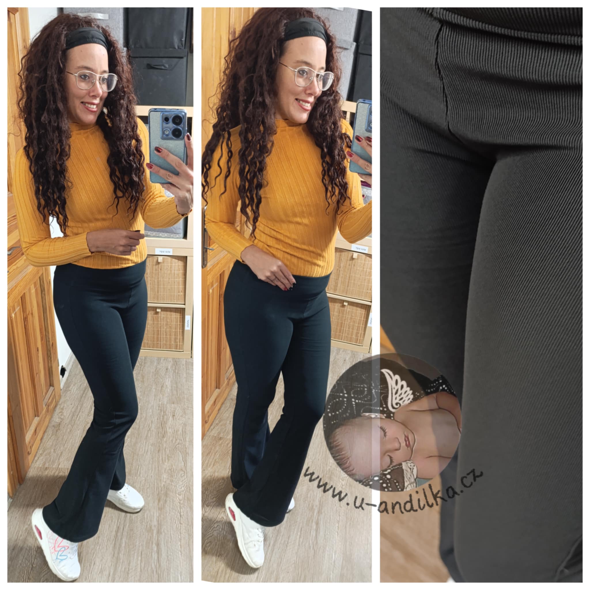 Obrázek Zateplené kalhoty do zvonu
