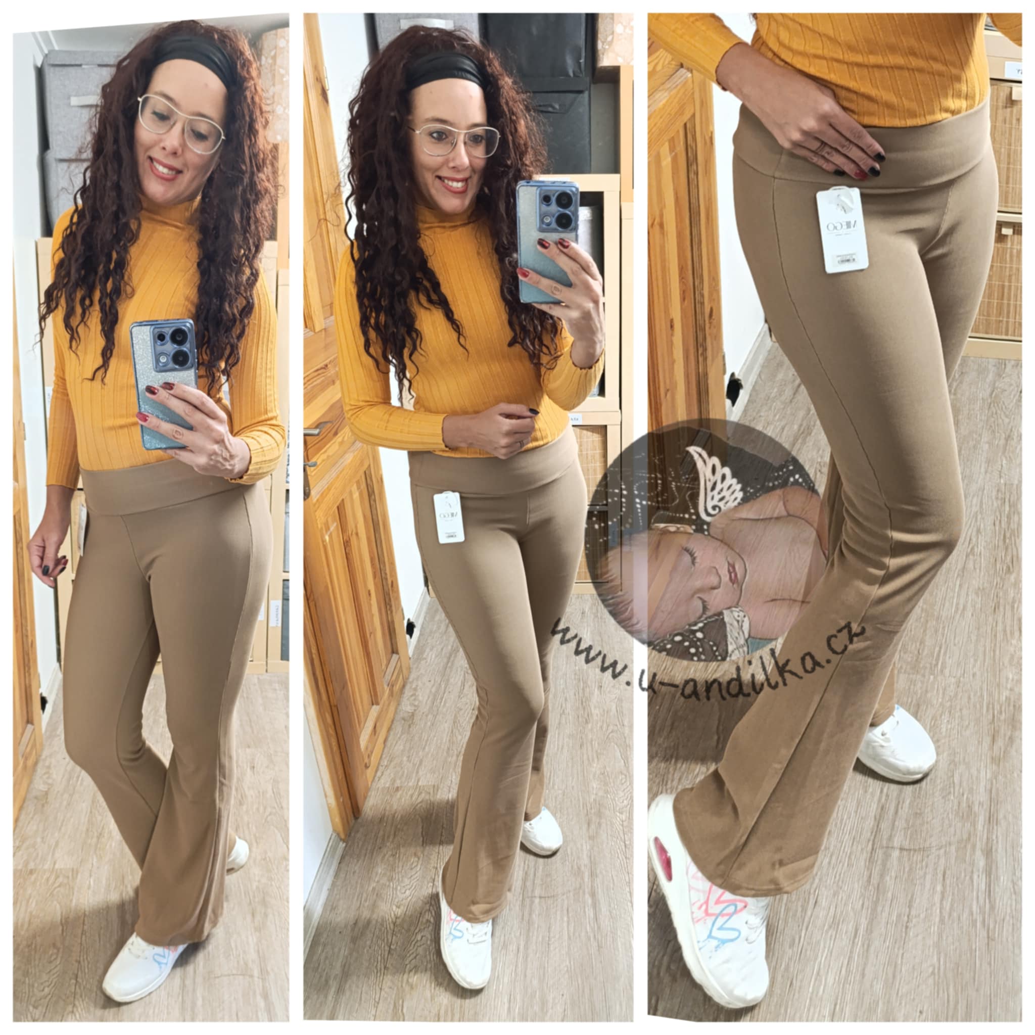 Obrázek Zateplené kalhoty do zvonu
