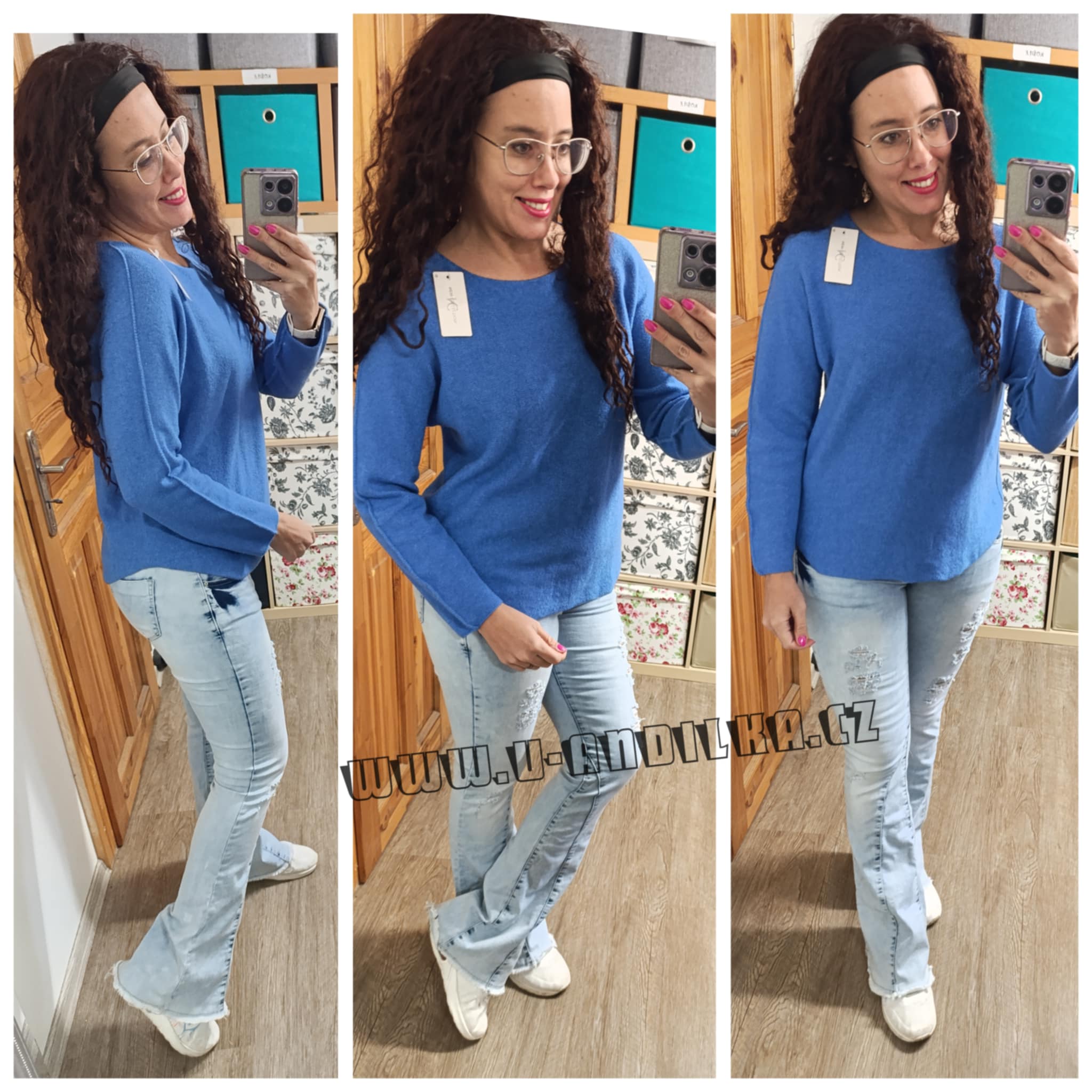 Obrázek Svetřík s kulatým výstřihem
