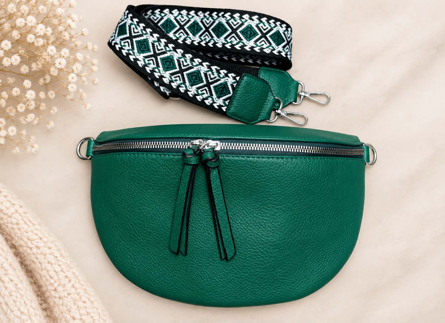Obrázek Luxusní crossbody Green bottle
