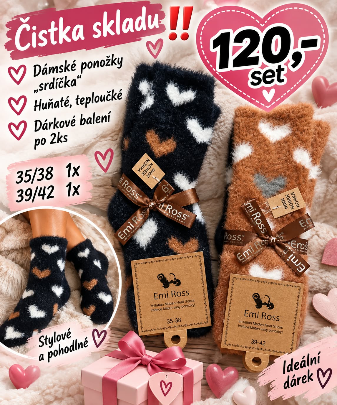 Obrázek Huňaté ponožky 2Pack
