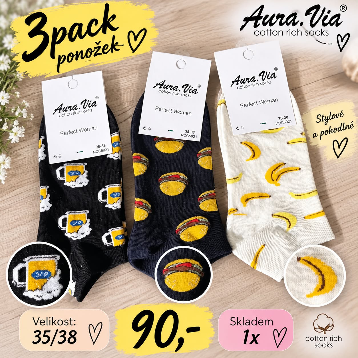 Obrázek 3pack ponožek
