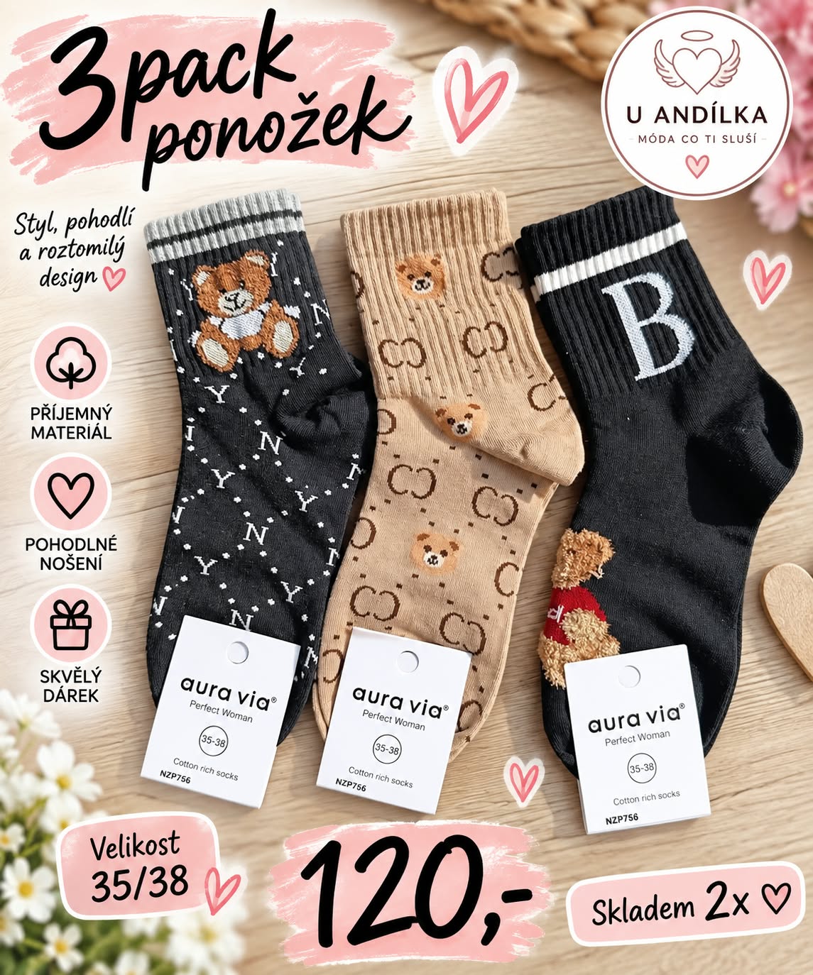Obrázek Set 3 párů ponožek
