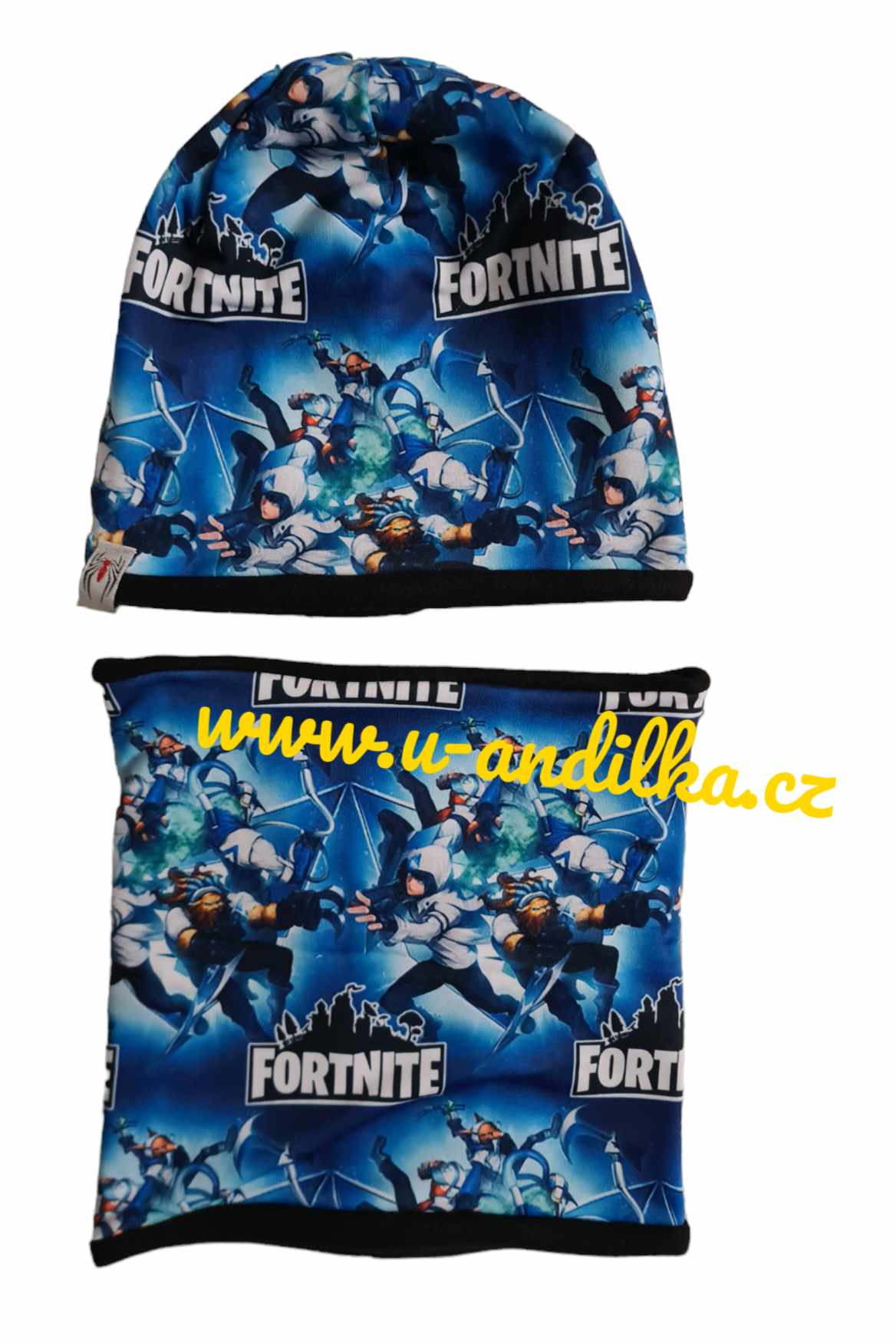 Obrázek Zimní set čepice a šály Fortnite
