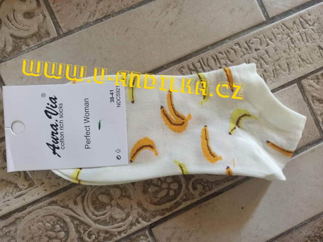 Obrázek Kotníkové ponožky Banány
